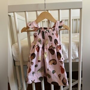 Edgehill Collection Pink Seashell Dress with bloomers